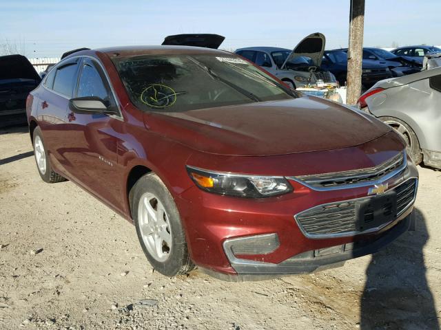 1G1ZB5ST3GF287419 - 2016 CHEVROLET MALIBU LS MAROON photo 1