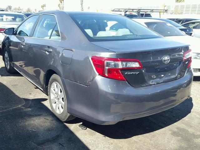 4T4BF1FK7ER373091 - 2014 TOYOTA CAMRY L GRAY photo 3