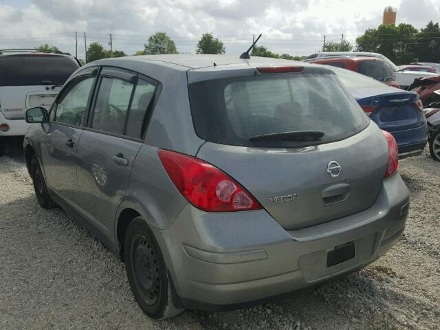 3N1BC13E89L387722 - 2009 NISSAN VERSA S GRAY photo 3