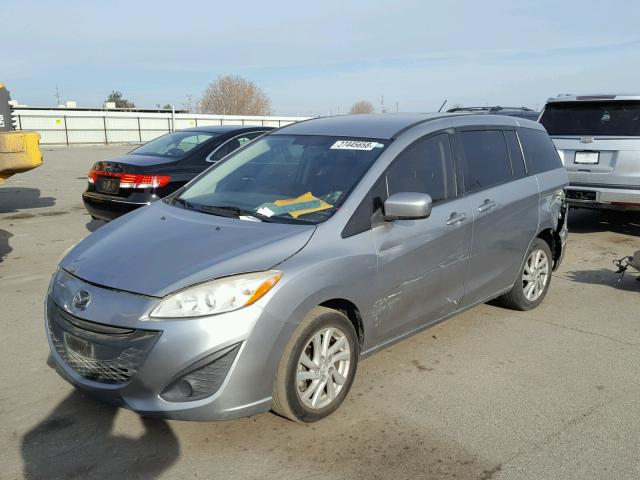 JM1CW2BL7C0102043 - 2012 MAZDA 5 GRAY photo 2