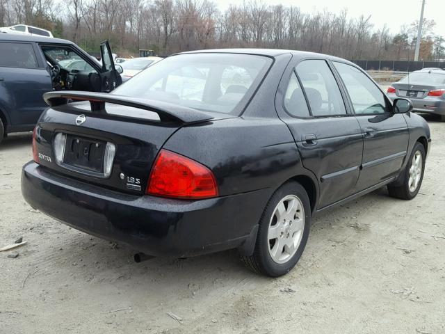 3N1CB51D36L564147 - 2006 NISSAN SENTRA 1.8 BLACK photo 4