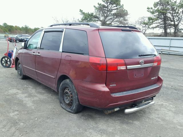 5TDZA23C44S049677 - 2004 TOYOTA SIENNA CE RED photo 3