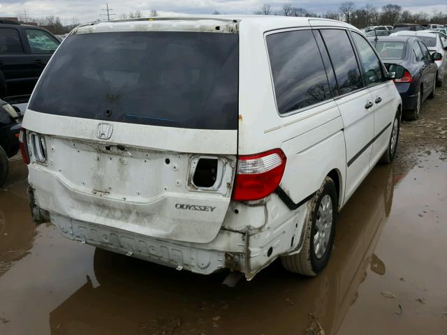 5FNRL38207B053797 - 2007 HONDA ODYSSEY LX WHITE photo 4