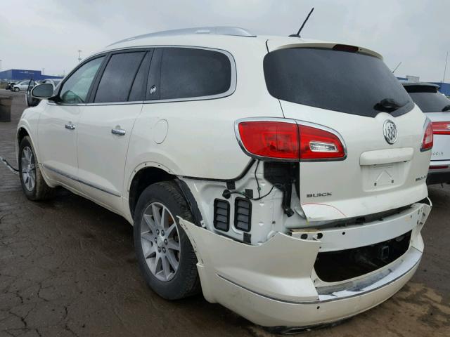 5GAKRBKDXEJ248558 - 2014 BUICK ENCLAVE WHITE photo 3