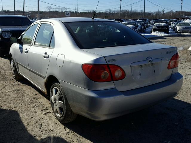 1NXBR32E55Z370235 - 2005 TOYOTA COROLLA CE SILVER photo 3