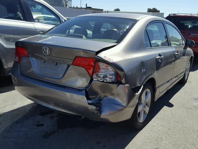 JHMFA16827S008012 - 2007 HONDA CIVIC EX GRAY photo 4