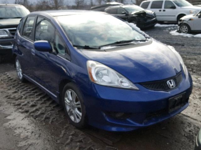 JHMGE884X9S051379 - 2009 HONDA FIT SPORT BLUE photo 1