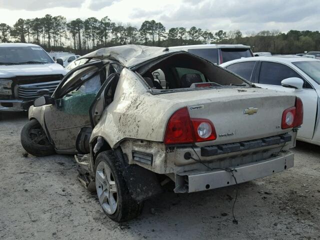 1G1ZG57B29F258403 - 2009 CHEVROLET MALIBU LS GOLD photo 3