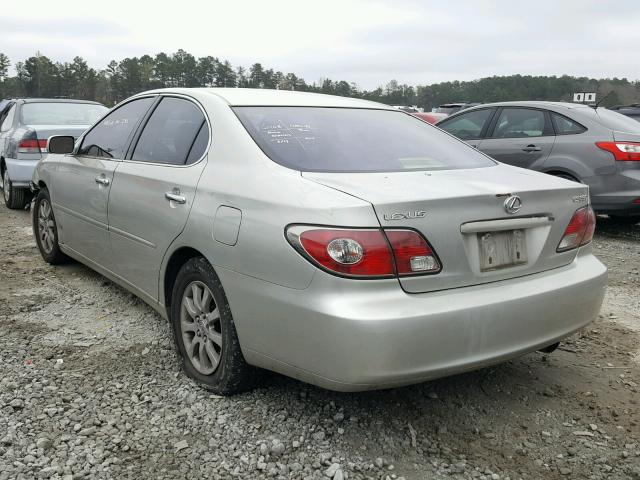 JTHBA30G345017421 - 2004 LEXUS ES 330 SILVER photo 3