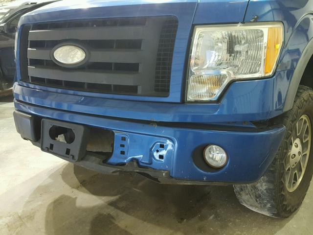 1FTPX14V39KA68879 - 2009 FORD F150 SUPER BLUE photo 9