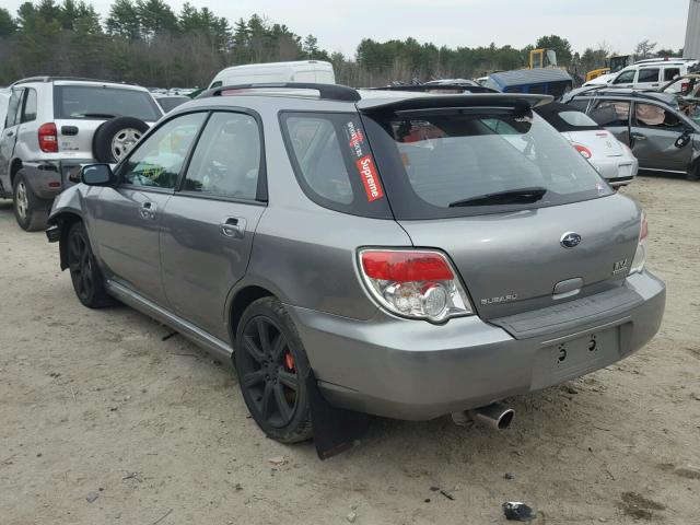 JF1GG74627G811226 - 2007 SUBARU IMPREZA WR GRAY photo 3