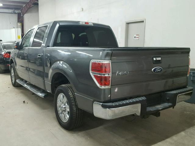 1FTFW1CT9BFB13742 - 2011 FORD F150 SUPER CHARCOAL photo 3