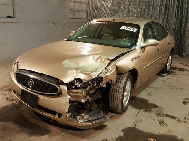 2G4WD532251249366 - 2005 BUICK LACROSSE C GOLD photo 2