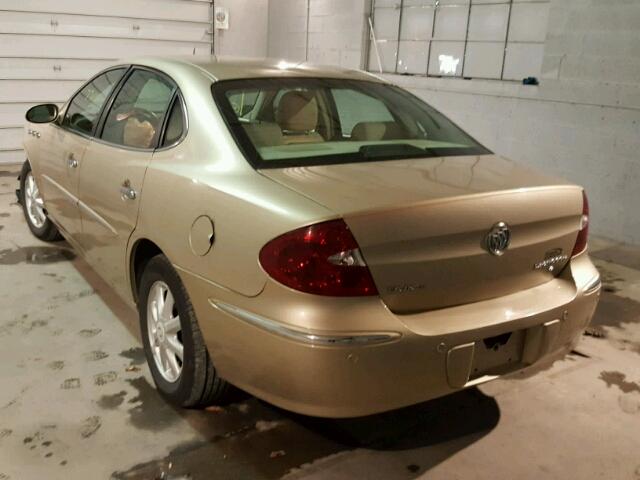 2G4WD532251249366 - 2005 BUICK LACROSSE C GOLD photo 3