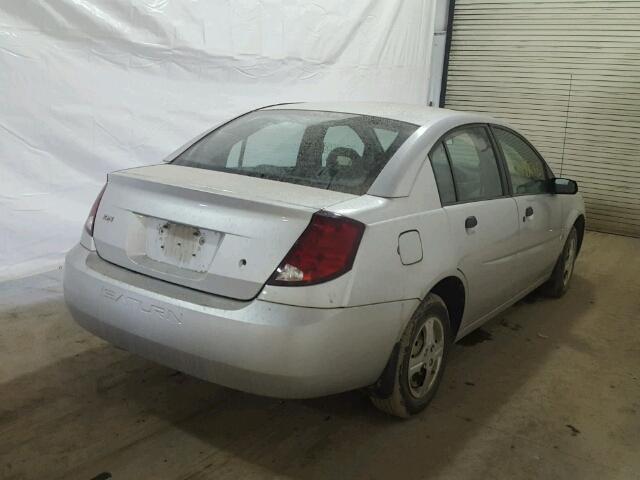 1G8AG52F44Z148355 - 2004 SATURN ION LEVEL SILVER photo 4