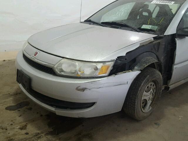 1G8AG52F44Z148355 - 2004 SATURN ION LEVEL SILVER photo 9