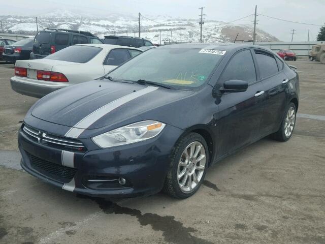 1C3CDFCA9DD711840 - 2013 DODGE DART LIMIT BLUE photo 2