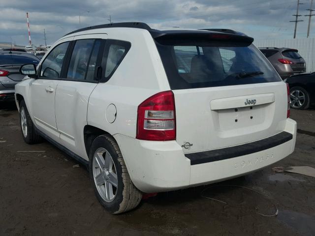 1J4NT4FB0AD513301 - 2010 JEEP COMPASS SP WHITE photo 3