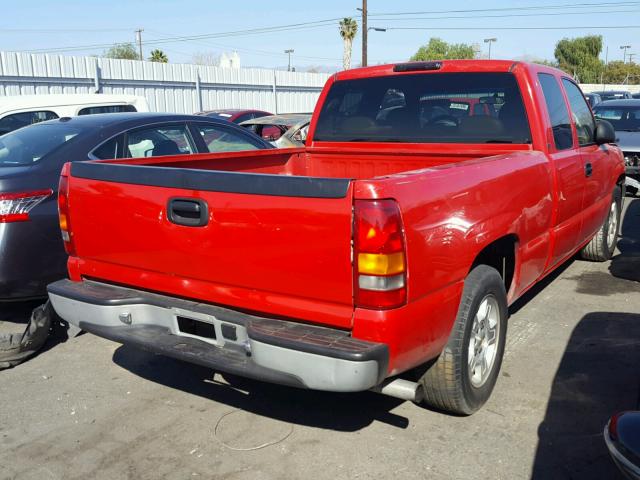 2GCEC19W0Y1100268 - 2000 CHEVROLET SILVERADO RED photo 4