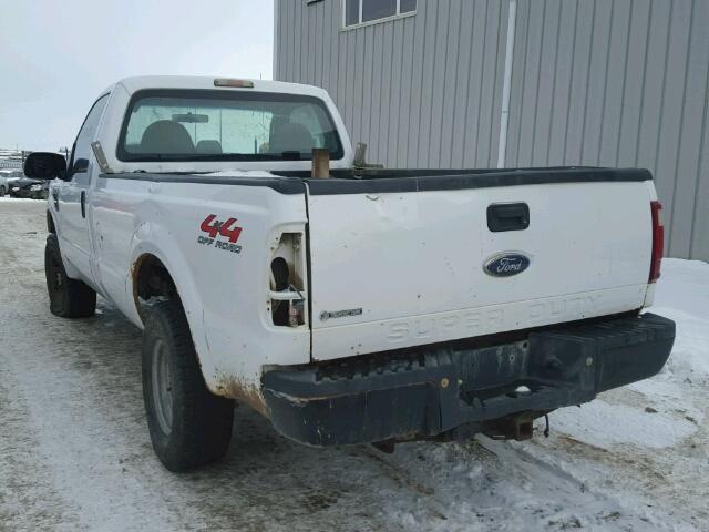 1FTNF21588EA77370 - 2008 FORD F250 SUPER WHITE photo 3