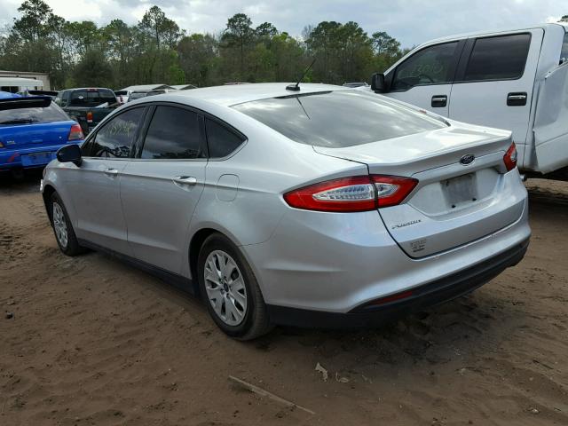 1FA6P0G78E5374459 - 2014 FORD FUSION S SILVER photo 3