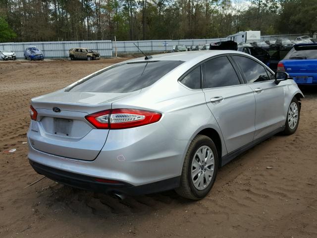 1FA6P0G78E5374459 - 2014 FORD FUSION S SILVER photo 4