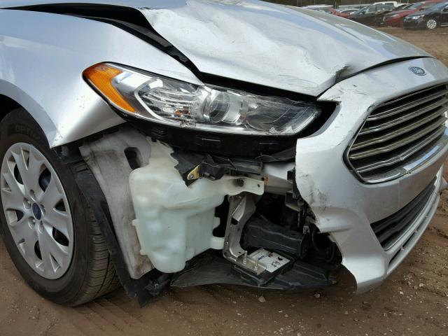 1FA6P0G78E5374459 - 2014 FORD FUSION S SILVER photo 9