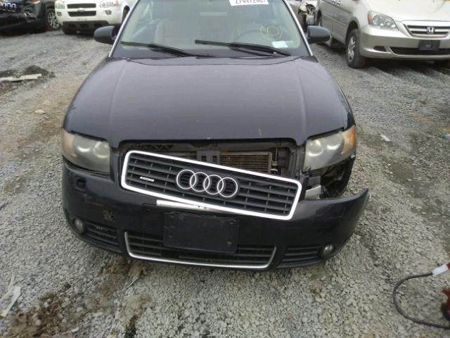 WAUDT48H94K013900 - 2004 AUDI A4 QUATTRO BLACK photo 9