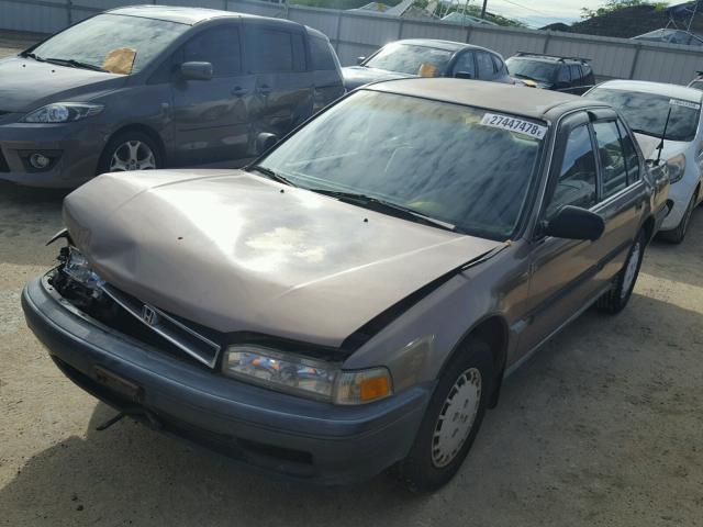 1HGCB764XMA130606 - 1991 HONDA ACCORD DX TAN photo 2