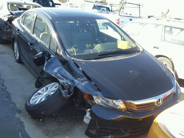 19XFB2F99CE300279 - 2012 HONDA CIVIC EXL BLACK photo 1