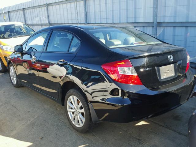 19XFB2F99CE300279 - 2012 HONDA CIVIC EXL 黑色 照片 3