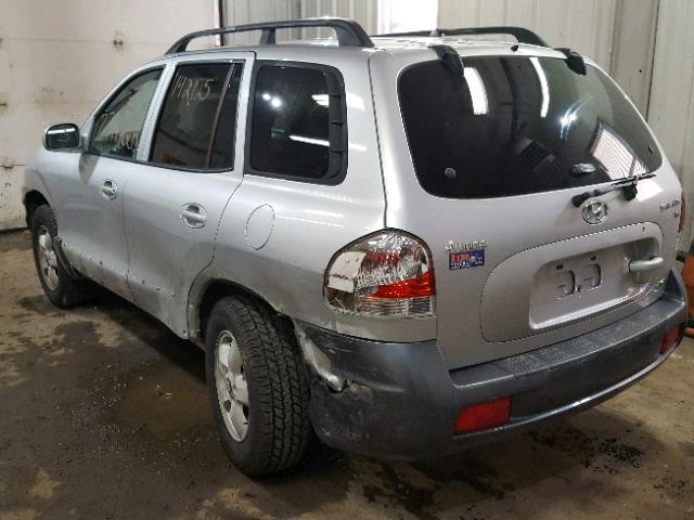 KM8SC73D65U975105 - 2005 HYUNDAI SANTA FE G GRAY photo 3