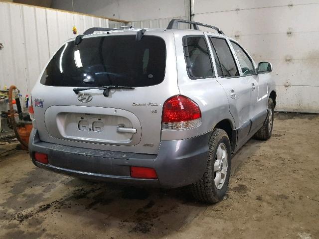 KM8SC73D65U975105 - 2005 HYUNDAI SANTA FE G GRAY photo 4