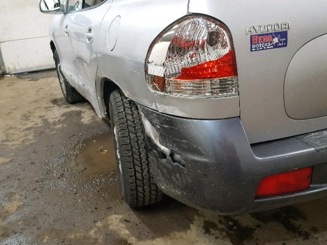 KM8SC73D65U975105 - 2005 HYUNDAI SANTA FE G GRAY photo 9