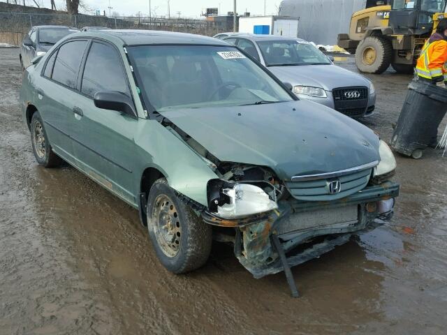 2HGES15113H901886 - 2003 HONDA CIVIC DX GREEN photo 1