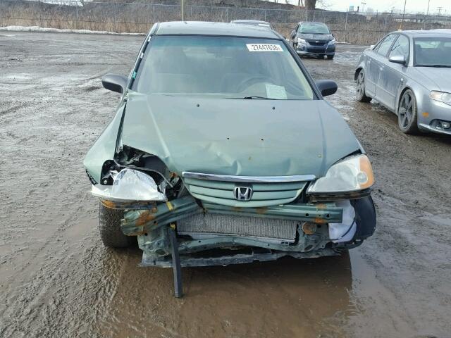 2HGES15113H901886 - 2003 HONDA CIVIC DX GREEN photo 9