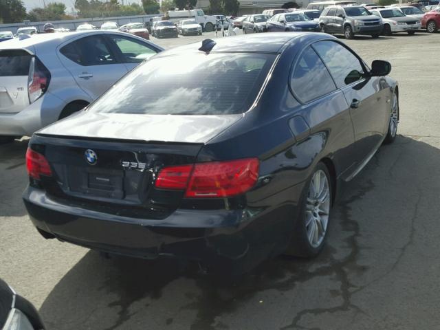 WBAKG7C56BE262998 - 2011 BMW 335 I BLACK photo 4