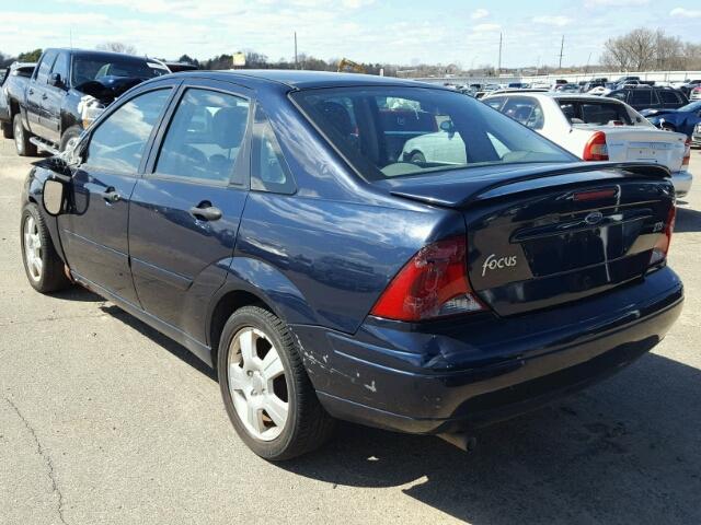 1FAFP38343W337042 - 2003 FORD FOCUS ZTS BLUE photo 3