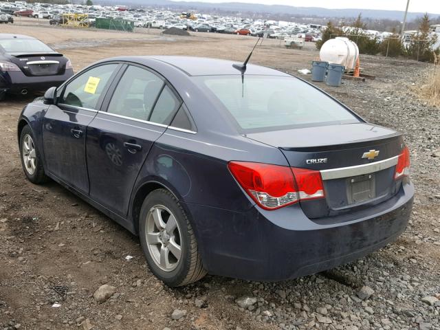 1G1PC5SB3E7243696 - 2014 CHEVROLET CRUZE LT BLUE photo 3