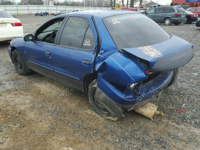 1G1JC52F557156309 - 2005 CHEVROLET CAVALIER BLUE photo 3