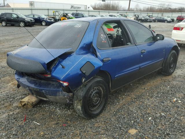 1G1JC52F557156309 - 2005 CHEVROLET CAVALIER BLUE photo 4