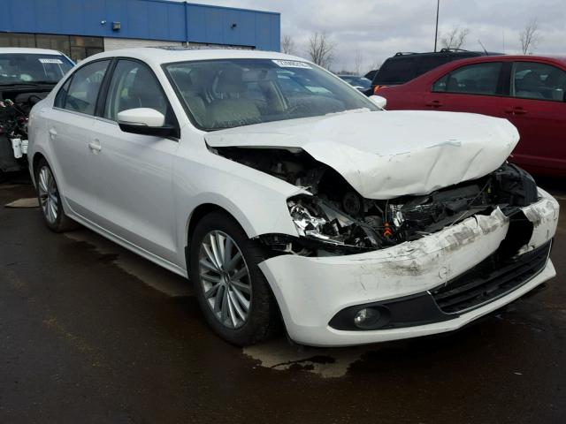 3VWLX7AJ4BM307449 - 2011 VOLKSWAGEN JETTA SEL WHITE photo 1