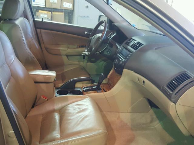 1HGCM66565A044157 - 2005 HONDA ACCORD EX BEIGE photo 5