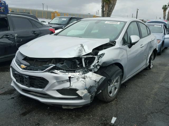 1G1BC5SM3H7113112 - 2017 CHEVROLET CRUZE LS SILVER photo 2