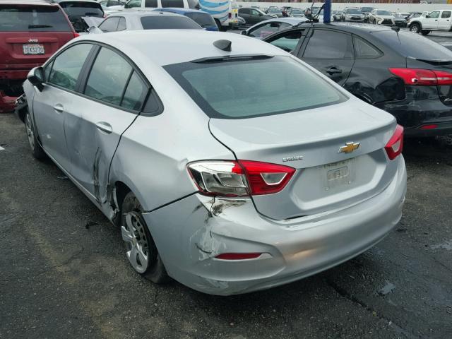 1G1BC5SM3H7113112 - 2017 CHEVROLET CRUZE LS SILVER photo 3