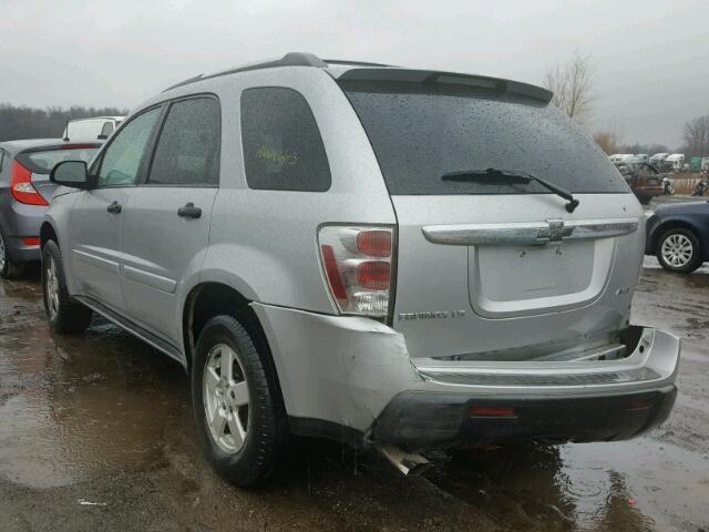 2CNDL23F956141874 - 2005 CHEVROLET EQUINOX LS SILVER photo 3