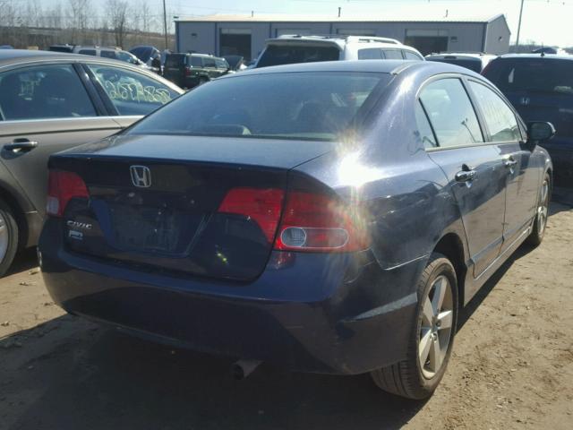 1HGFA16857L044287 - 2007 HONDA CIVIC EX BLUE photo 4