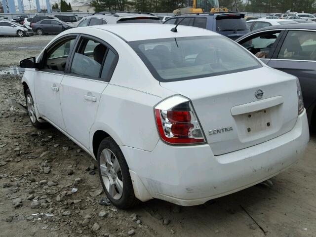 3N1AB61E38L714234 - 2008 NISSAN SENTRA 2.0 WHITE photo 3