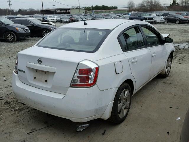 3N1AB61E38L714234 - 2008 NISSAN SENTRA 2.0 WHITE photo 4