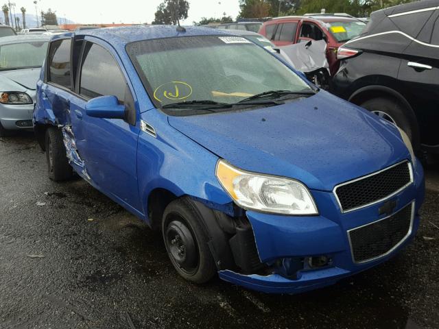 KL1TD6DE0AB125328 - 2010 CHEVROLET AVEO LS BLUE photo 1